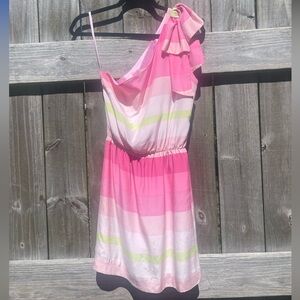 Britt Ryan Silk One Shoulder Dress Size 2